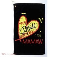 Softball Mamaw For Grandma  Mother's Day Golf Towel thumb 0