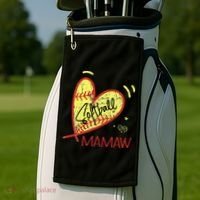 Softball Mamaw For Grandma  Mother's Day Golf Towel thumb 2