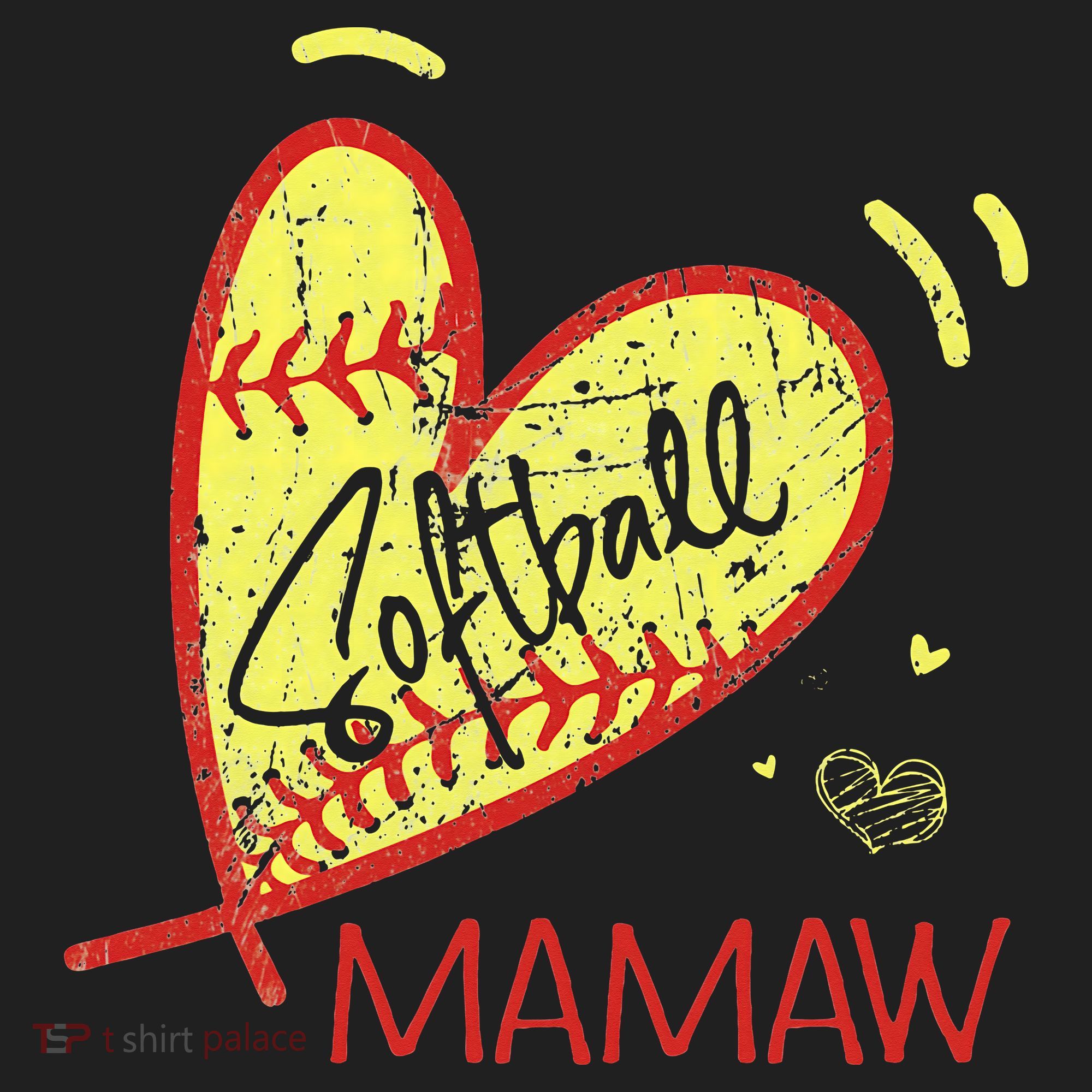 Softball Mamaw For Grandma  Mother's Day Golf Towel