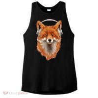 Smiling Musical Fox Ladies PosiCharge Tri-Blend Wicking Tank thumb 0