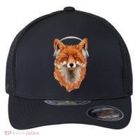 Smiling Musical Fox Flexfit Unipanel Trucker Cap thumb 0