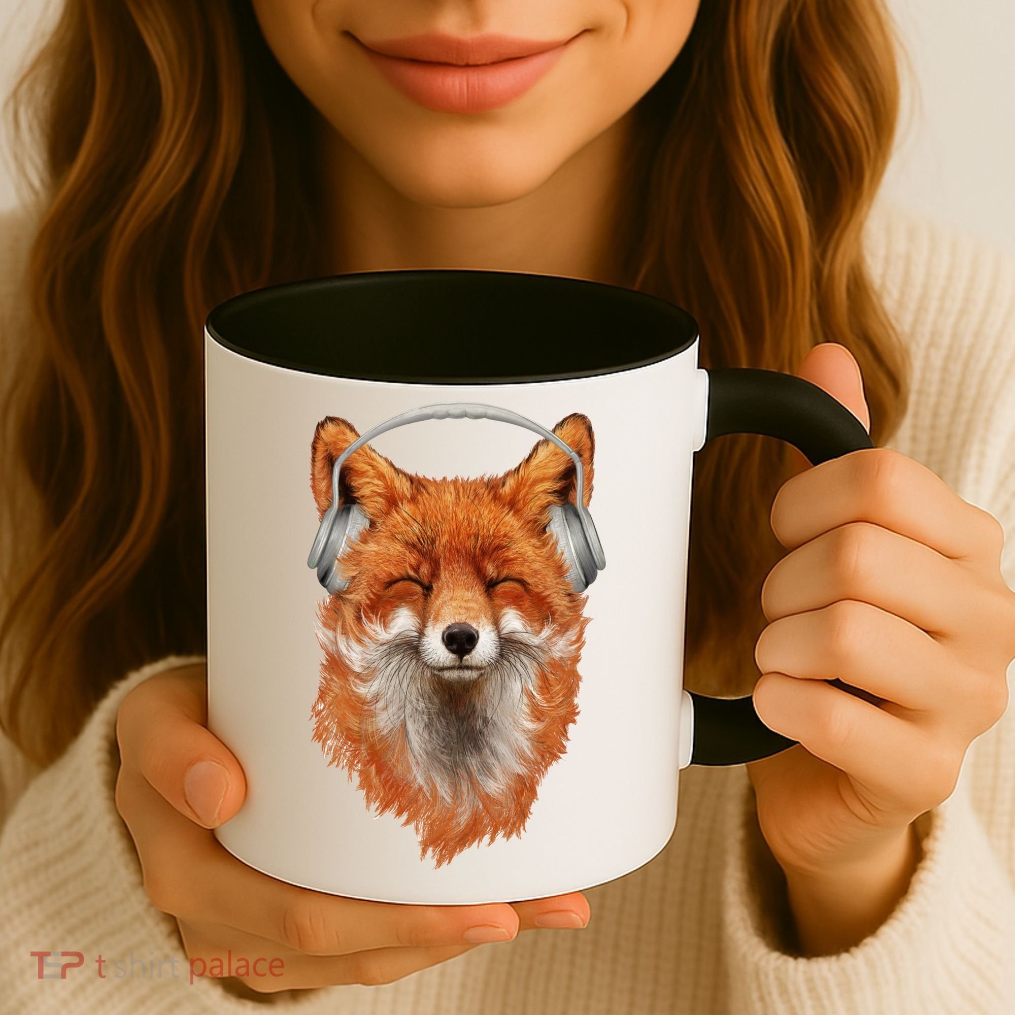 Smiling Musical Fox Coffee Mug