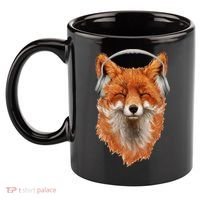 Smiling Musical Fox 11oz C Handle Ceramic Mug thumb 2