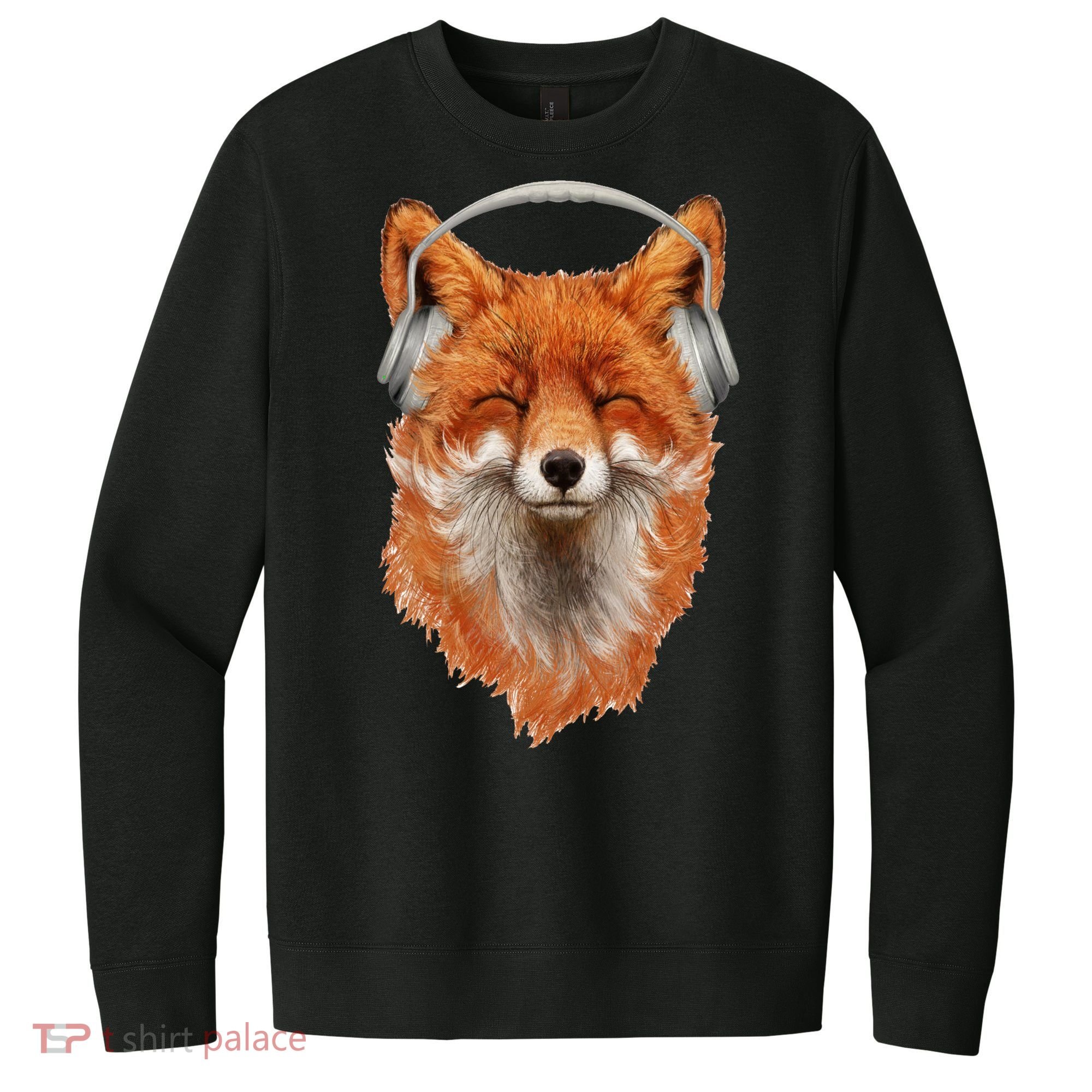 Smiling Musical Fox V.I.T. Fleece Crew Sweatshirt