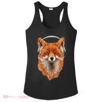 Smiling Musical Fox Ladies PosiCharge Competitor Racerback Tank thumb 0