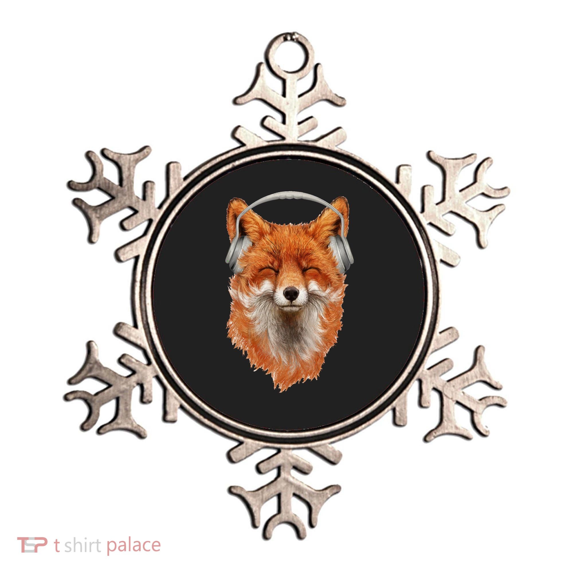 Smiling Musical Fox Ornament