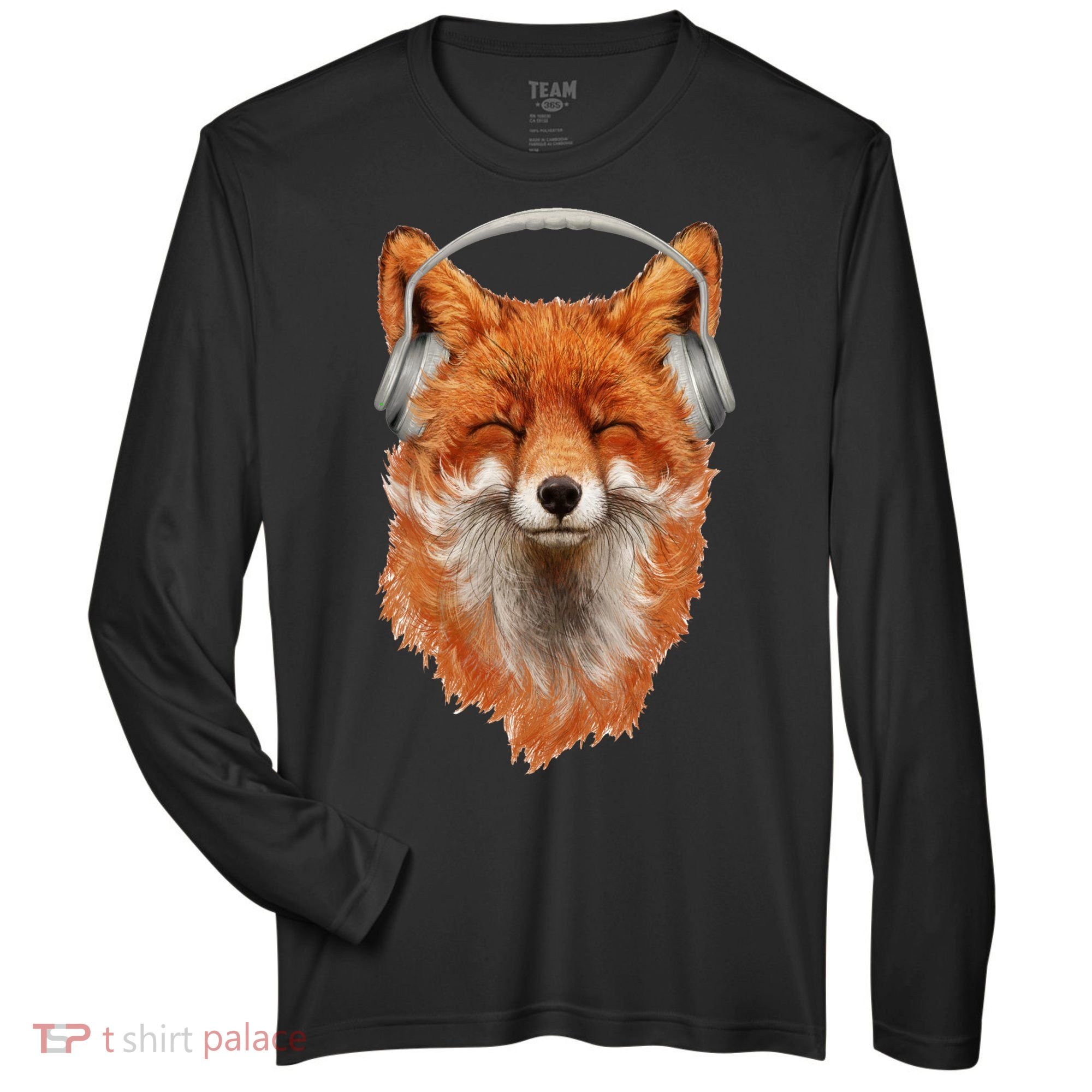 Smiling Musical Fox Zone Performance Long-Sleeve T-Shirt