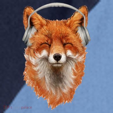 Smiling Musical Fox Raglan Baseball Sleeve Shirt