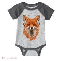 Smiling Musical Fox Infant Baby Jersey Bodysuit thumb 0