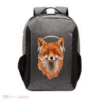 Smiling Musical Fox Vector Backpack thumb 0