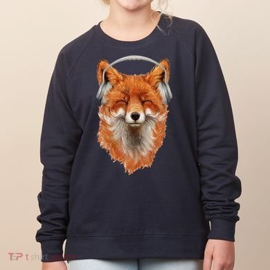Smiling Musical Fox Women's Sweatshirt