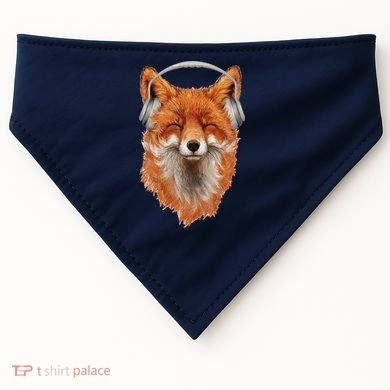 Smiling Musical Fox USA-Made Doggie Bandana