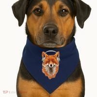 Smiling Musical Fox USA-Made Doggie Bandana thumb 1
