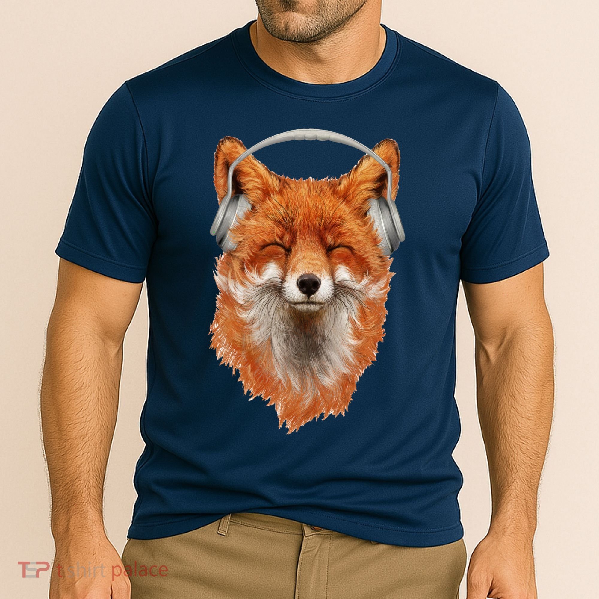 Smiling Musical Fox Cooling Performance Crew T-Shirt