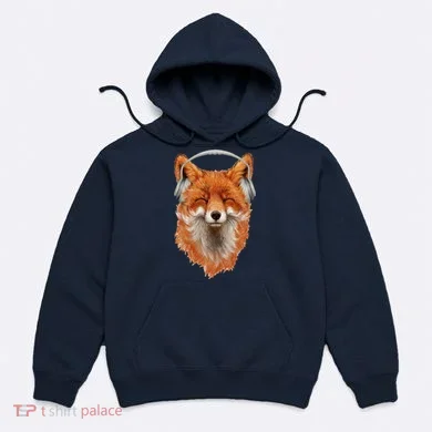Smiling Musical Fox Hoodie