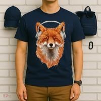 Smiling Musical Fox T-Shirt thumb 6