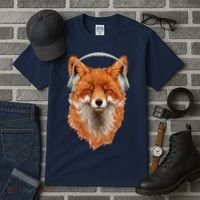 Smiling Musical Fox Tall T-Shirt thumb 3
