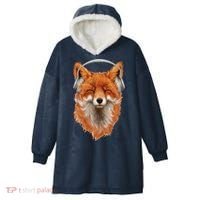 Smiling Musical Fox Hooded Wearable Blanket thumb 0