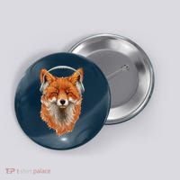 Smiling Musical Fox Button thumb 0