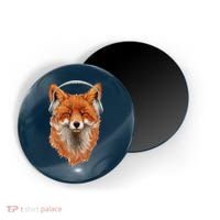 Smiling Musical Fox Magnet thumb 0
