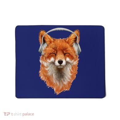 Smiling Musical Fox Mousepad