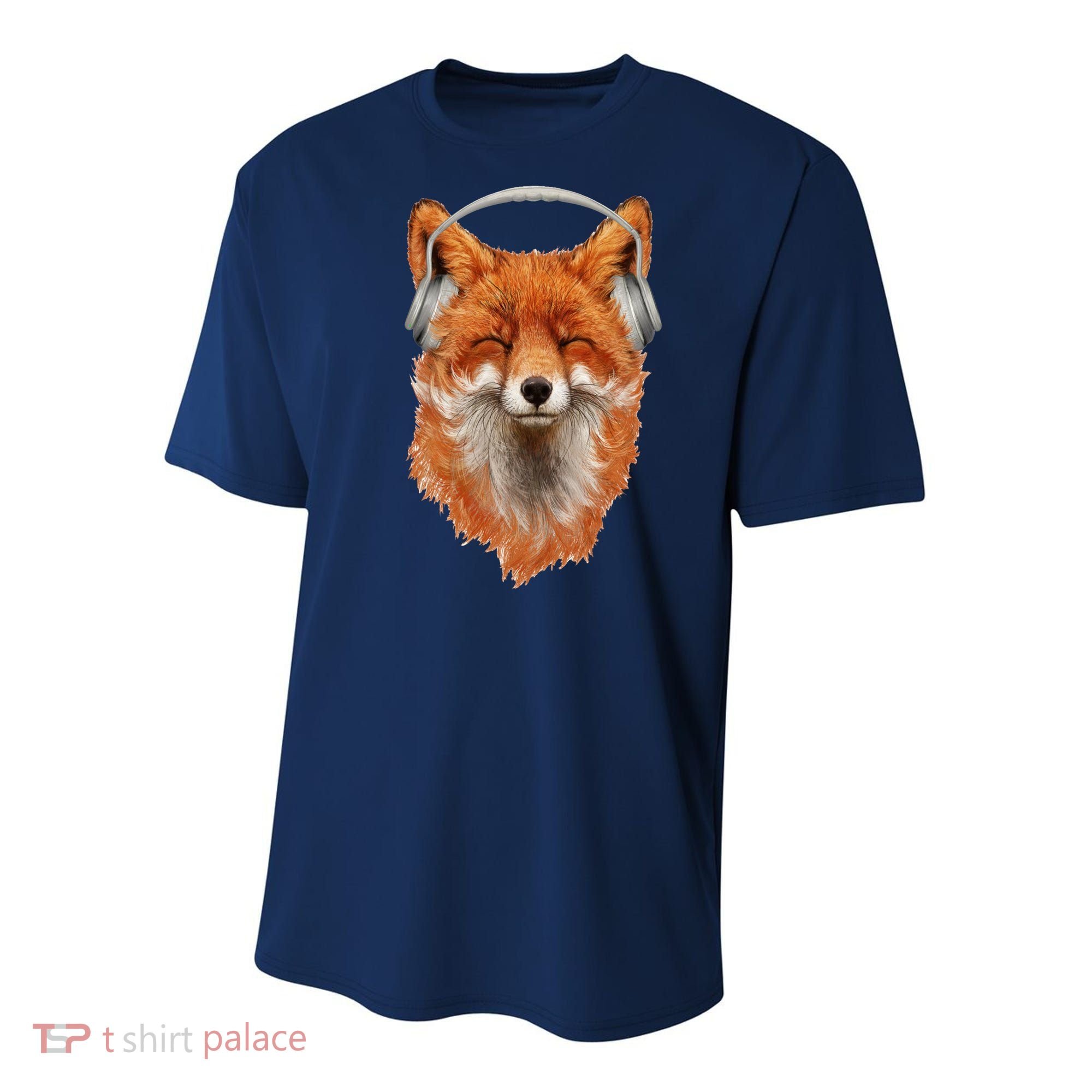 Smiling Musical Fox Youth Performance Sprint T-Shirt