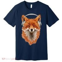 Smiling Musical Fox Premium T-Shirt thumb 0