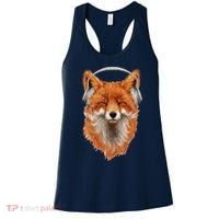 Smiling Musical Fox Women's Tank Top thumb 0