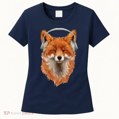 Smiling Musical Fox Women's T-Shirt
