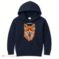 Smiling Musical Fox Kids Hoodie thumb 0