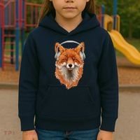 Smiling Musical Fox Kids Hoodie thumb 3