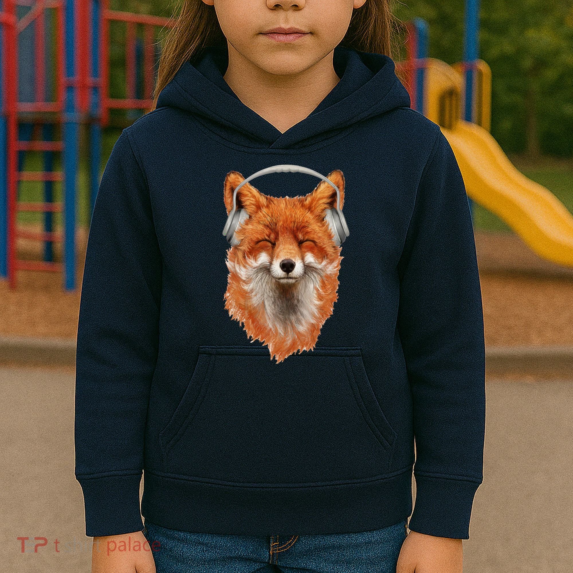 Smiling Musical Fox Kids Hoodie
