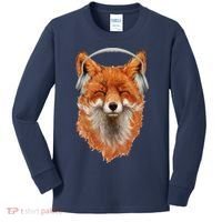 Smiling Musical Fox Kids Long Sleeve Shirt thumb 0
