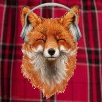 Smiling Musical Fox Men's Flannel Plaid Pajama Pants thumb 2