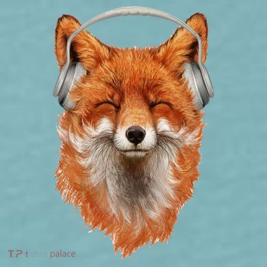Smiling Musical Fox Sueded Cloud Jersey T-Shirt