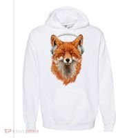 Smiling Musical Fox Comfort Colors Garment-Dyed Hooded Sweatshirt thumb 0