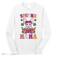 Sphynx Mama Flowers Sphynx Owner Sphynx Cat Mom Sphynx Girl Long Sleeve Shirt thumb 0