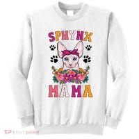 Sphynx Mama Flowers Sphynx Owner Sphynx Cat Mom Sphynx Girl Sweatshirt thumb 0