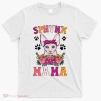 Sphynx Mama Flowers Sphynx Owner Sphynx Cat Mom Sphynx Girl T-Shirt thumb 0
