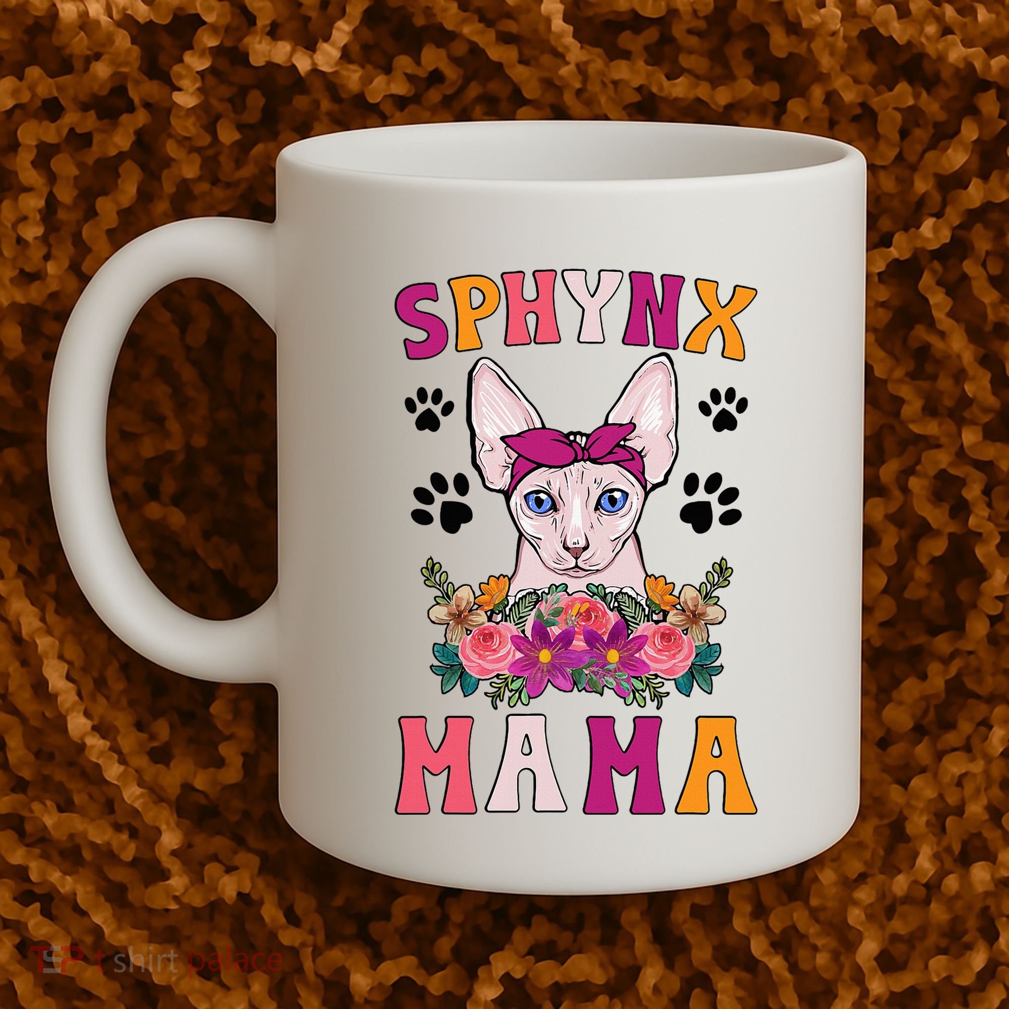 Sphynx Mama Flowers Sphynx Owner Sphynx Cat Mom Sphynx Girl Coffee Mug