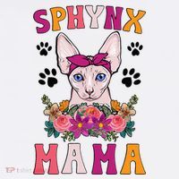 Sphynx Mama Flowers Sphynx Owner Sphynx Cat Mom Sphynx Girl Polo thumb 3