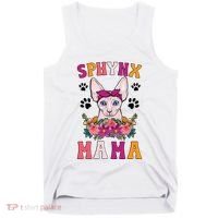 Sphynx Mama Flowers Sphynx Owner Sphynx Cat Mom Sphynx Girl Tank Top thumb 0