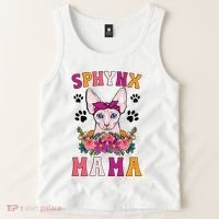 Sphynx Mama Flowers Sphynx Owner Sphynx Cat Mom Sphynx Girl Tank Top thumb 2