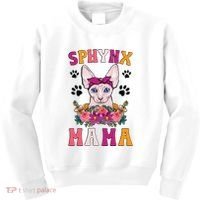 Sphynx Mama Flowers Sphynx Owner Sphynx Cat Mom Sphynx Girl Kids Sweatshirt thumb 0