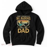 Skiing My Favorite Ski Buddies Call Me Dad Hoodie thumb 0