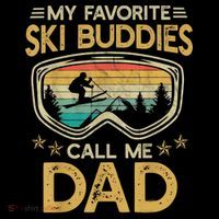 Skiing My Favorite Ski Buddies Call Me Dad Women's Hoodie thumb 2