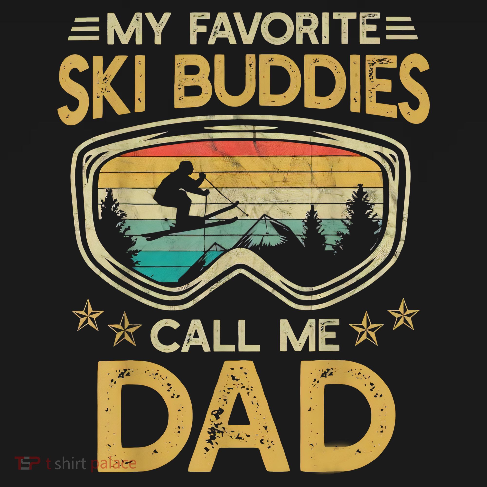 Skiing My Favorite Ski Buddies Call Me Dad Mousepad