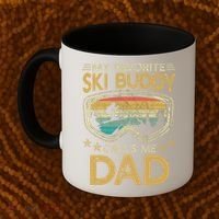 Skiing My Favorite Ski Buddy Calls Me Dad Gift Coffee Mug thumb 2