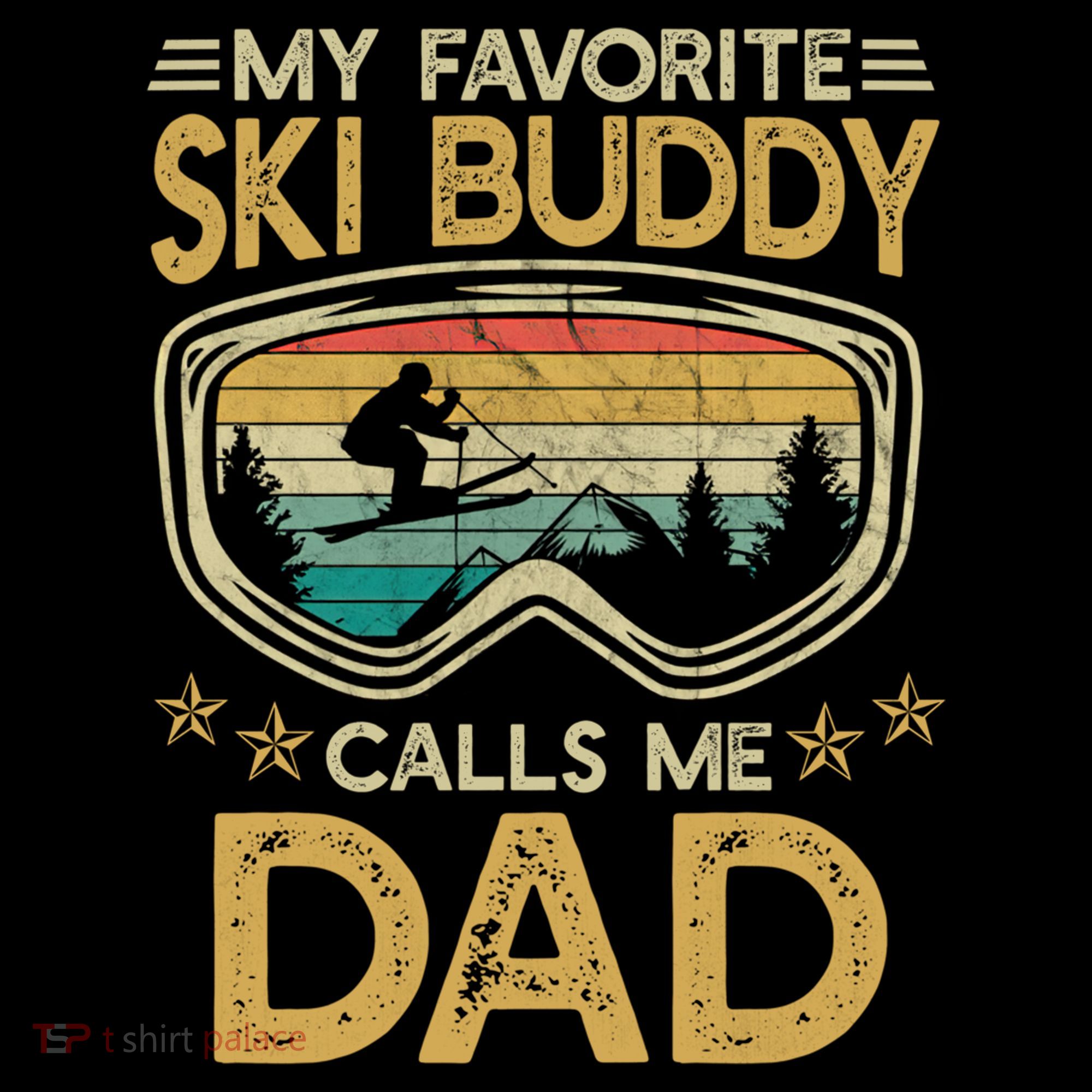 Skiing My Favorite Ski Buddy Calls Me Dad Gift Coffee Mug