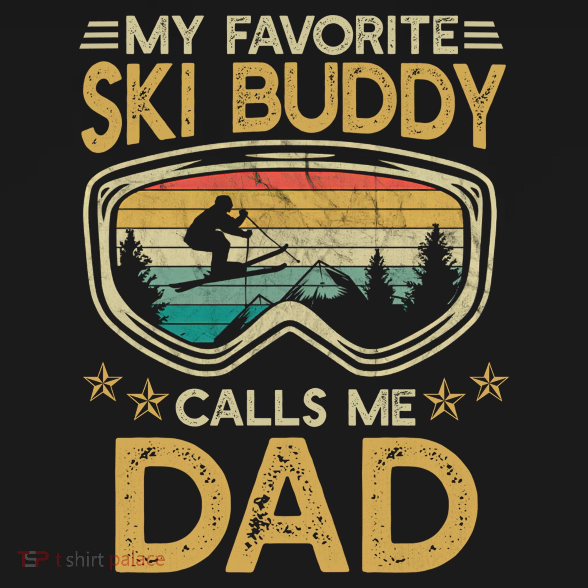 Skiing My Favorite Ski Buddy Calls Me Dad Gift Ornament